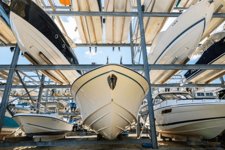 outdoor boat storage