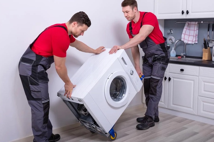 moving a washing machine